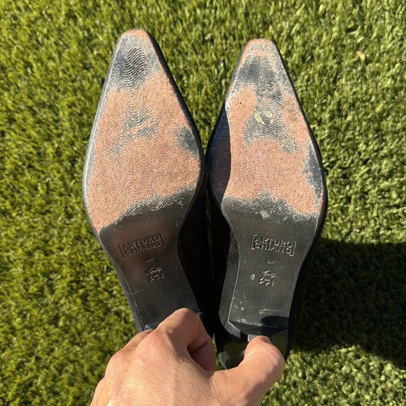 Arturo Chiang Stiletto Fur Boot Size 8 - Picture 8 of 12